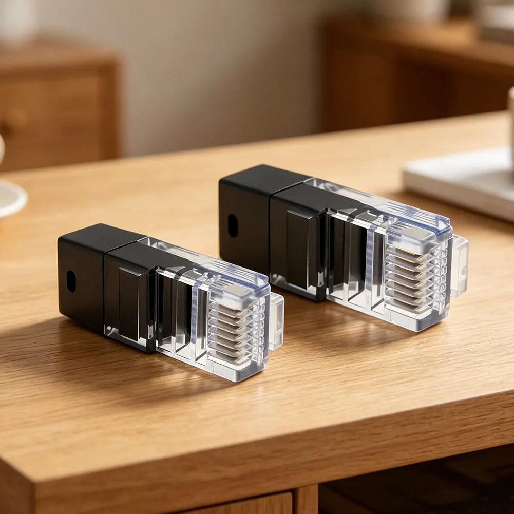 2pcs For RJ45 Termination Resistor Connector for Ethernet For Short Circuit Simulation and Differential Signal Compliance Test