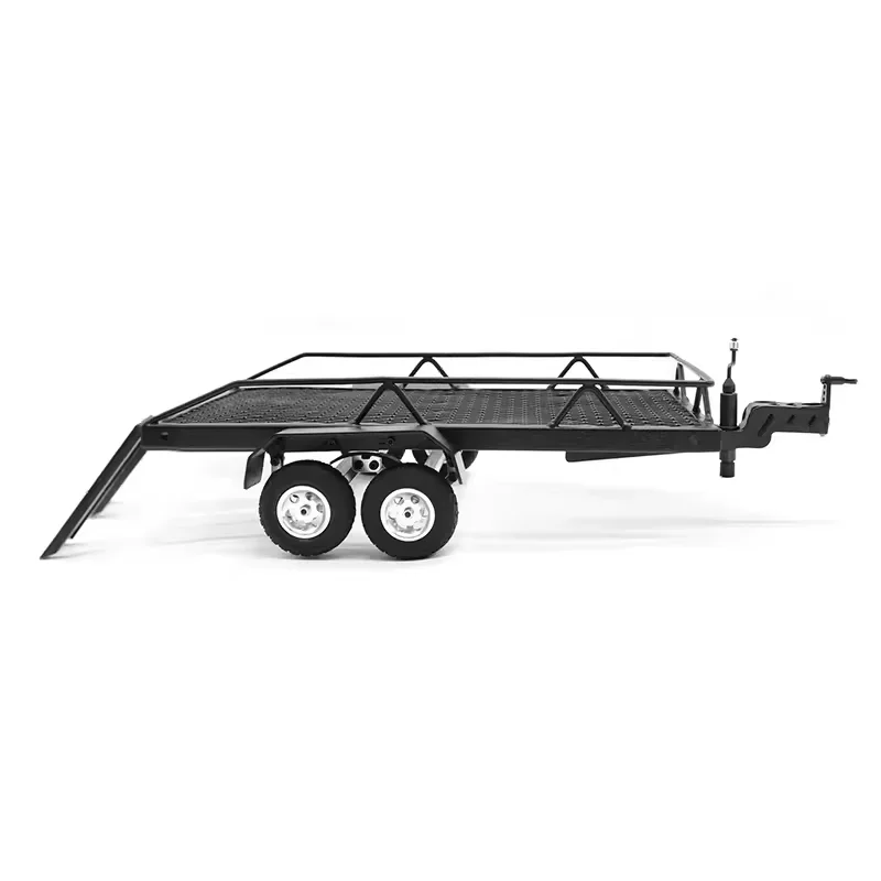 1:24 Metal RC Car Trailer Cargo Carrier for SCX24 FCX24 1/24 RC Car Upgrade Parts Accessories