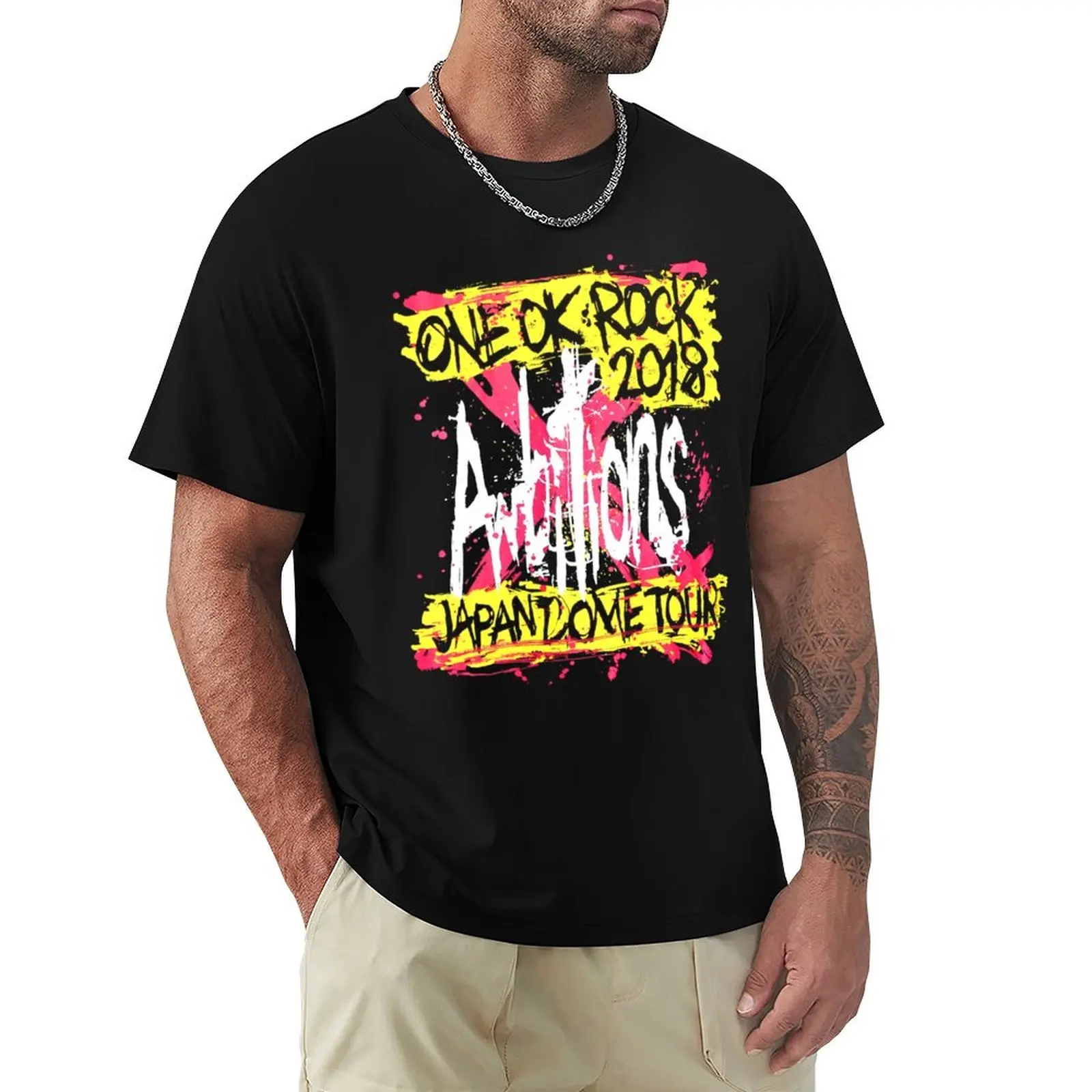 

One ok rock retro T-Shirt anime clothes essential t shirt oversized t shirt mens designer clothes