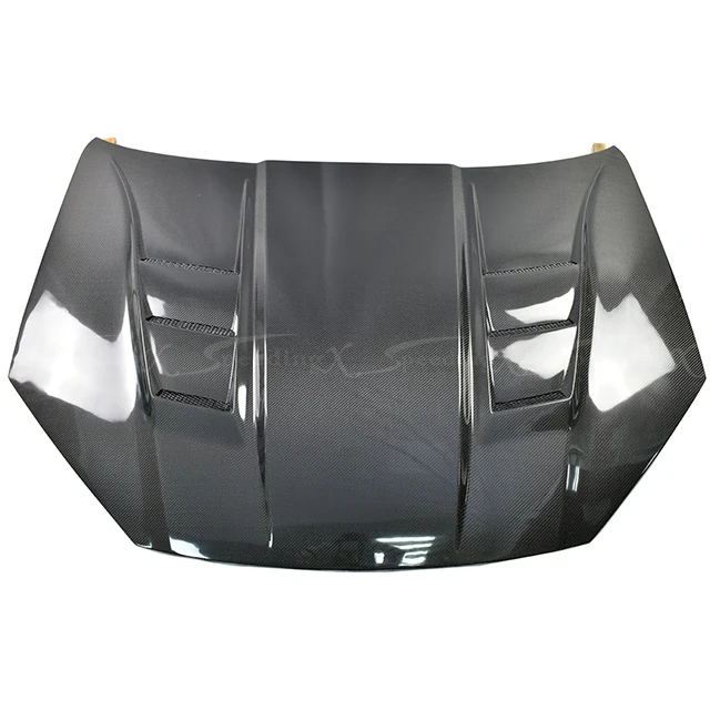 

CUSTOMIZE TS STYLE CARBON FIBER ENGINE HOOD BONNET for 2011-2013 HYUNDAI GENESIS COUPE