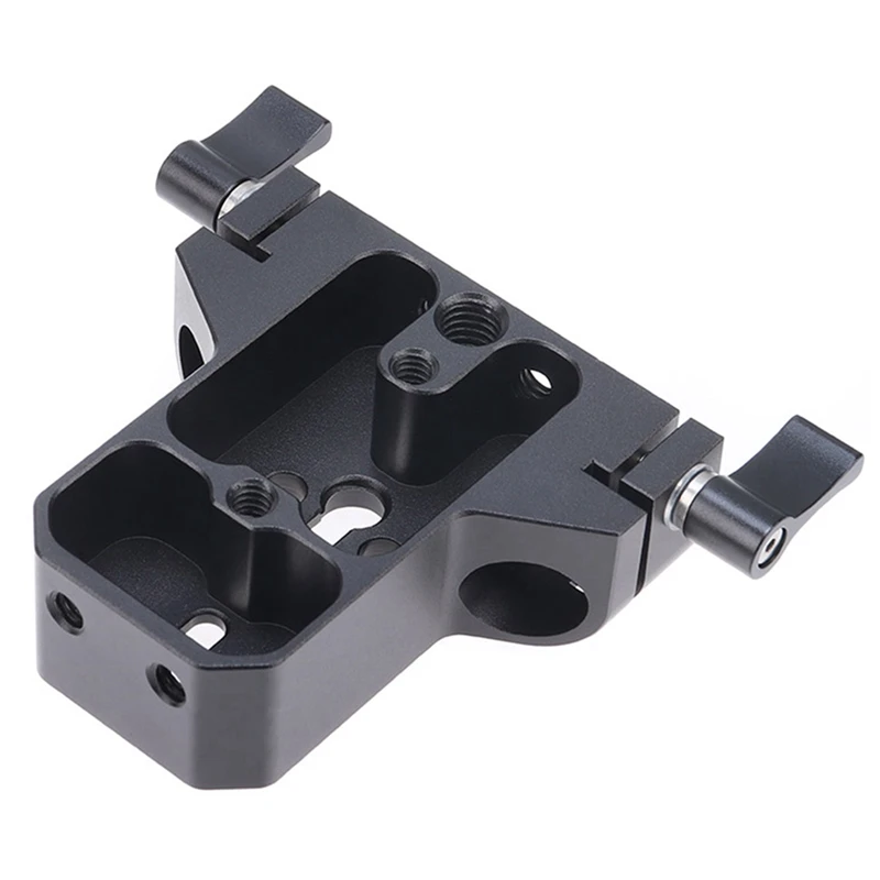 Base Quick Installation Plate And  Cage Conduit Base Black Pipe Clamp Base 15Mm Double Hole Pipe Clamp Pan Tilt Accessory