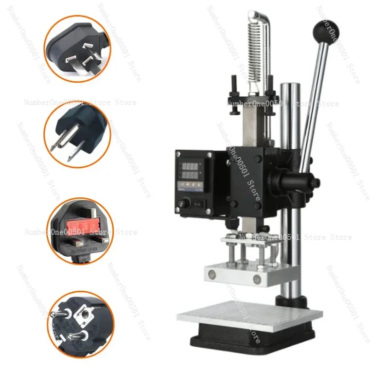 Hot Foil Stamping Machine Heat Press Machine Leather Embossing Foil Gold Stamping Logo PVC Card Emboss Press Tool