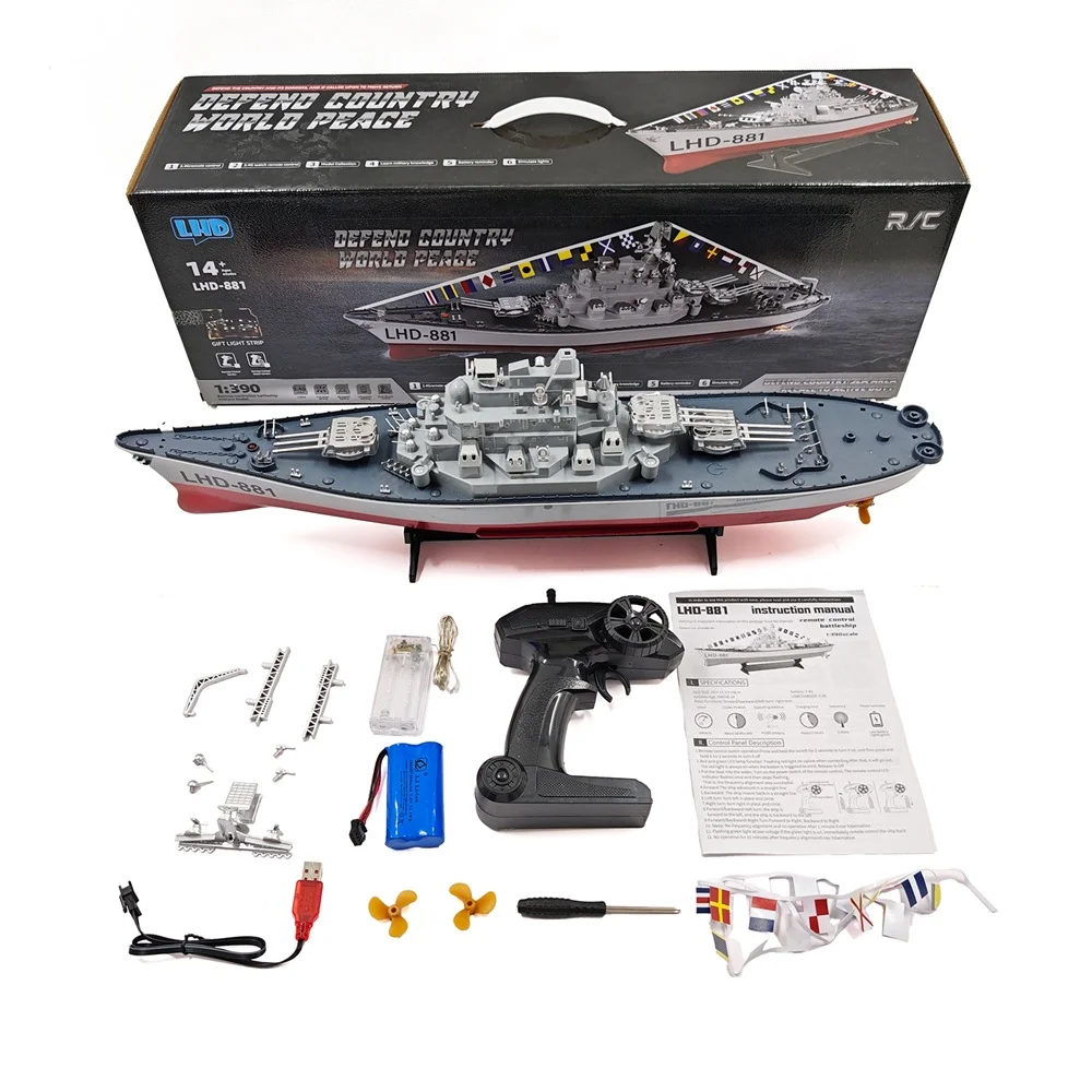 Lhd-881 Style 23.6inch 1:390 Scale Remote Control Battleship