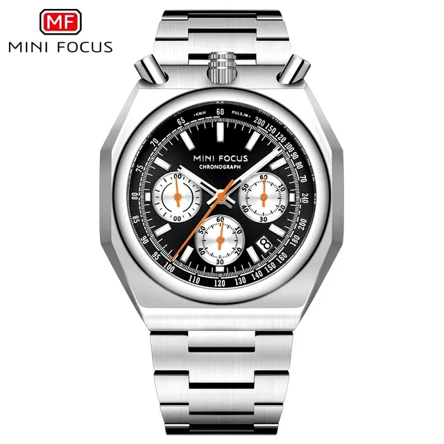 MINI FOCUS 0601 Men's Quartz Watches Classic Retro Calendar Luminous Clock Waterproof Chronograph Elegant Business for Male