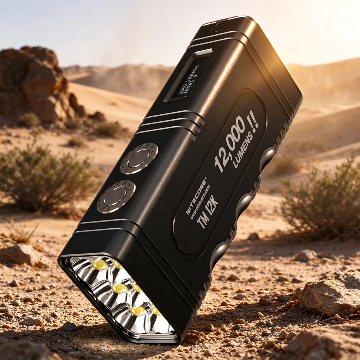 Nitecore High Power LED Flashlight 6xLED 3300Lumens Rechargeable Tactical Torch Light for Camping Self Defense Hiking Patrol
