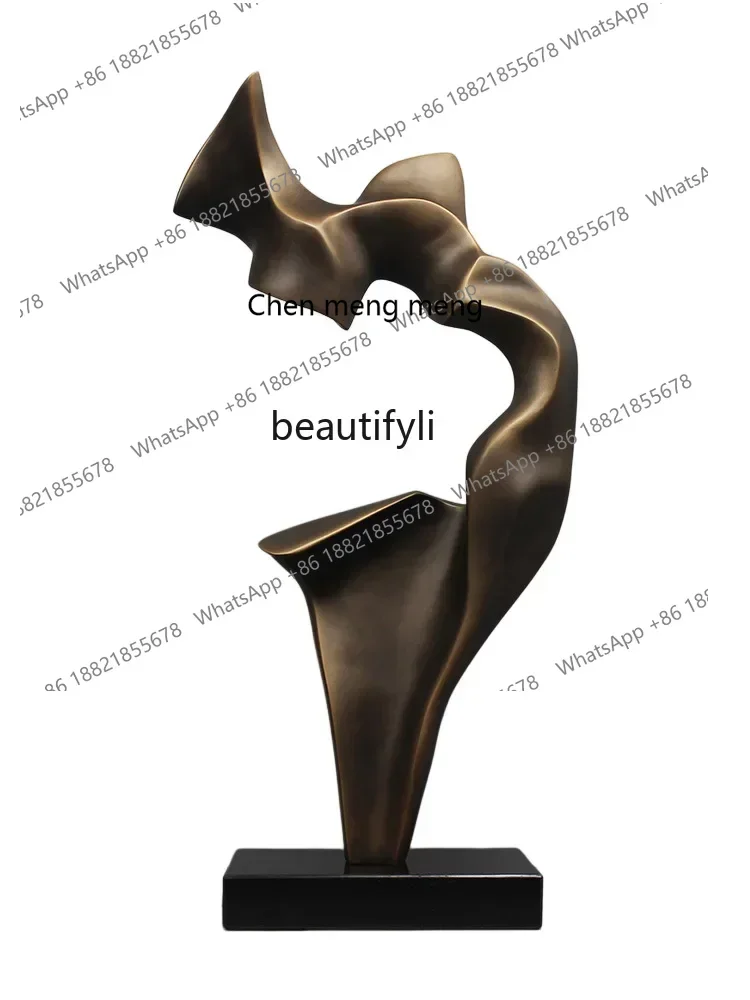 

P178 Sculptured Ornaments Abstract Artwork Modern Minimalist Soft Decoration FRP Home Sales Office Light Luxury Furnishings