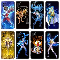 Anime Saint Seiya Knights Phone Case For Xiaomi Redmi Note 7 8 8T 9 9S 10 10S 10T 11 11S 4G 11E 11T Pro 5G Soft TPU Black Cover