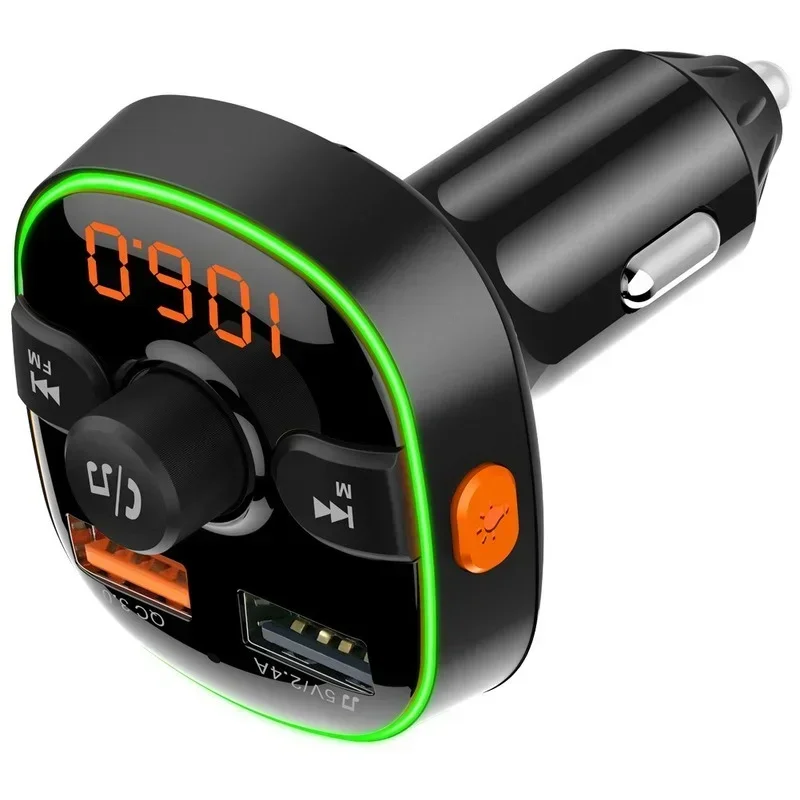 Car MP3 Player Bluetooth FM Transmitter Wireless Receiver with Dual Port USB Car Charger