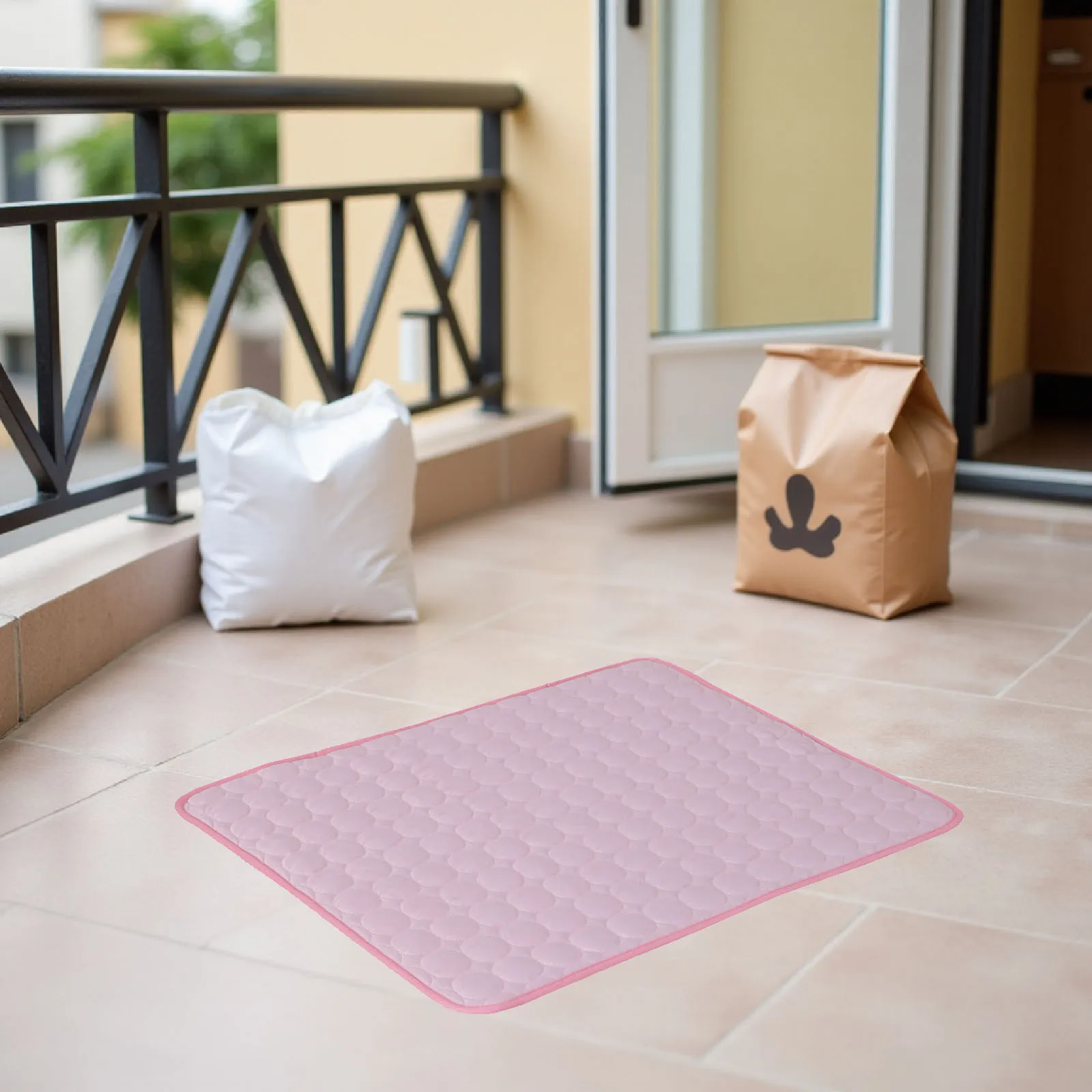 

Cooling Pet Pad Summer For Dogs Cats Bed Mat Cool Cushion Foldable Pet Cooling Mat Summer Dog Cat Accessories Pink Size M