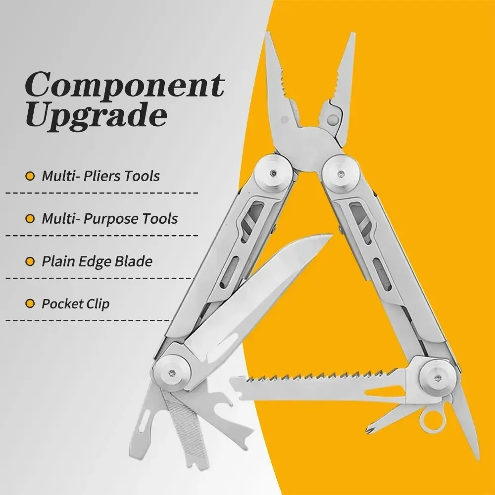 High Hardness 12 in 1 Multifunctional Fixture EDC Professional Multifunctional Tool Outdoor Camping Maintenance Tool.