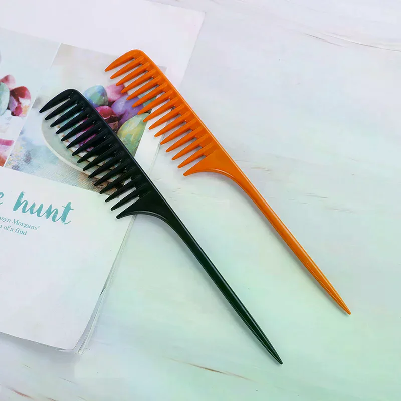 /ACR/Pc Tip Tail Comb Salon Hair Brush Hairdressing Tool Diy Hair Wide Teeth Combs 1