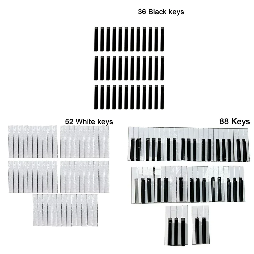 Piano Keytops Piano Keys 36 Piano Keytops 52 Piano Keytops 15*11*5cm 88 Piano Keytops Accessories Easy To Install