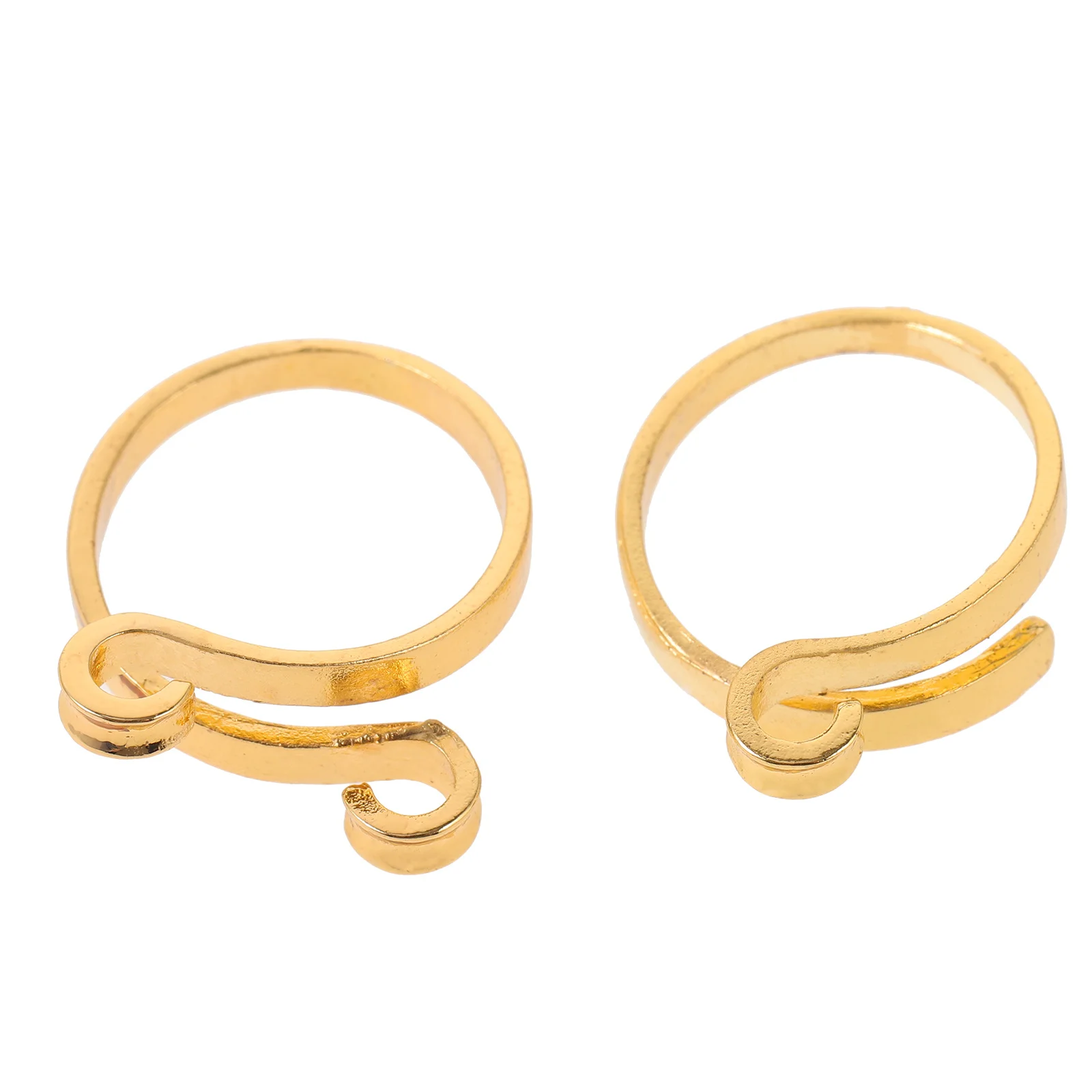 

2Pcs Adjustable Knitting Rings Crochet Finger Ring Yarn Tool for Comfortable Grip and Smooth Tension