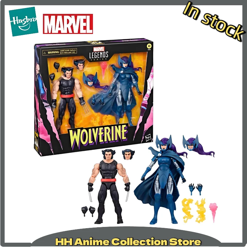 

Оригинальный набор Hasbro Marvel 6 дюймов: коллекционные подвижные фигурки Волверина и Псайлок, подарок