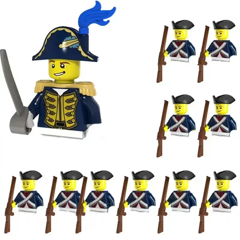 11-teiliges Set WW2 Mini Militär Kaiserliche Marine Soldaten Bausteine Figuren Lernspielzeug für Jungen Weihnachtsgeschenk