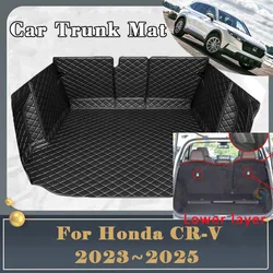 Car Trunk Mat For Honda CR-V CRV CR V 2023 2024 2025 Dirt-resistant Fully Surrounded Trunk Mat Rear Cargo Tray Car Accessories
