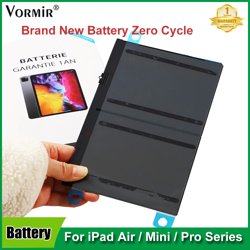 Vormir Tablet Battery For iPad 6 Air 2 A1566 Brand New Battert Replacment For iPad 5 Air1 A1474 Mini 2 3 4 5 Pro 10.5 11 12.9