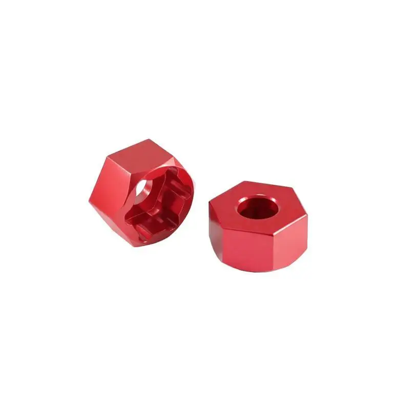 4Pcs Hex Wheel Hub Conversion Adapters 5mm to 7mm Lightweight Aluminum for Axial SCX24 1/24 RC Crawler Accessories