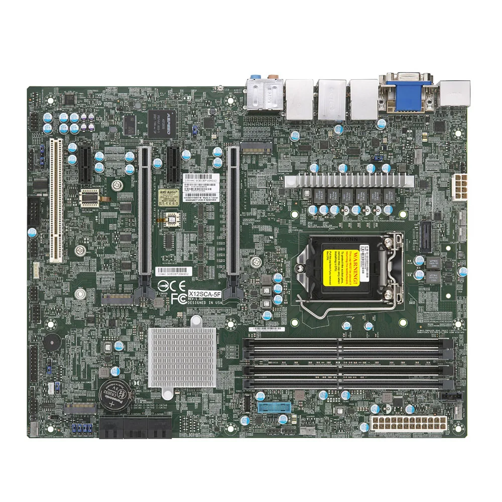 For Supermicro X12SCA-5F W580 Support  W-13xx and 12 I7 I9 PCIE 4.0 32G 3200 ECC Server Motherboard Fully Tested Good Quality