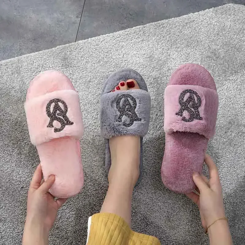 Fashion Women&Men Soft Cloud Slippers Sneaker Men\'s Home Plush Fur Flip Flops Ladies Plus Size 44 45 Women\'s Shoes Slides