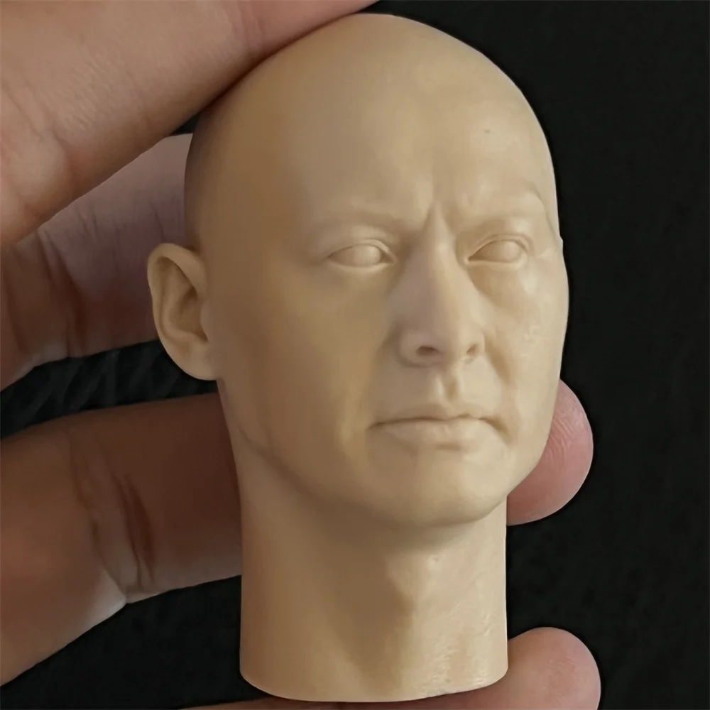 1/6  Chow Yun Fat Male Head Sculpt singer Actor  Man Head Carving   Long Neck Model Fit 12'' Soldier Action Figure Body  Toys