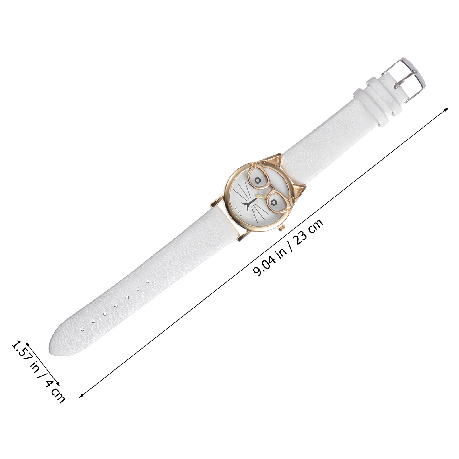 Cat Watch Wrist Wristband Quartz Kids Casual Wristwatch Pattern PU Strap Fashion Ladies Watches