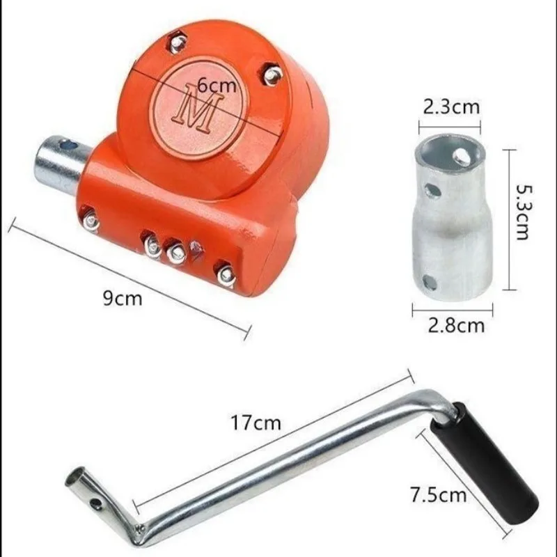 Cultivation grape shed accessories greenhouse manual hand crank turbine self-locking aluminum film roller film shaker rolling
