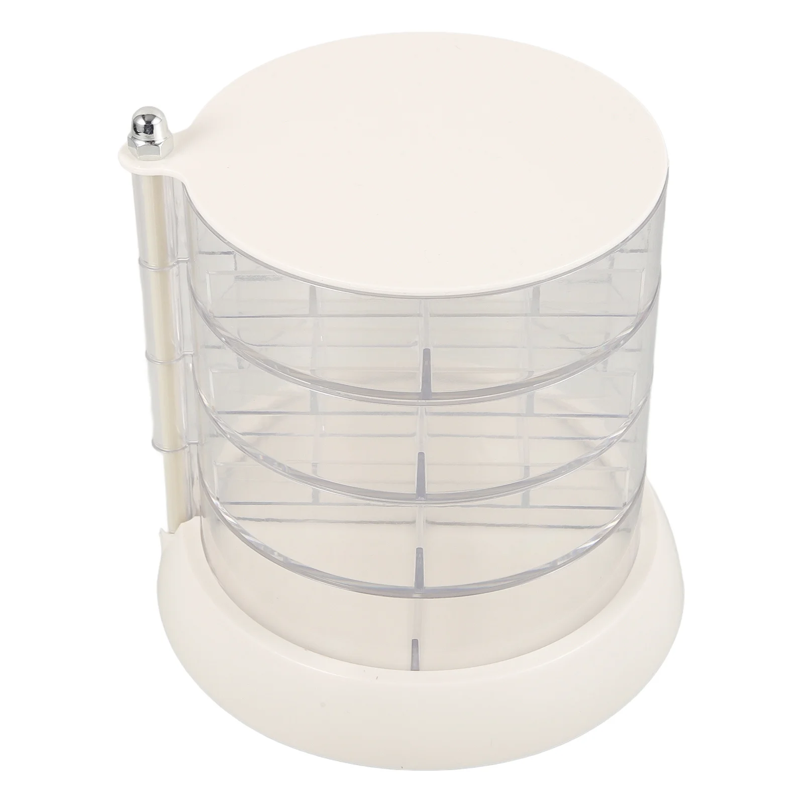 

4-Layer Rotating Jewelry Storage Box Rotatable Organizer for Earrings Necklaces Bracelets Desktop Jewelry Holder Display Stand