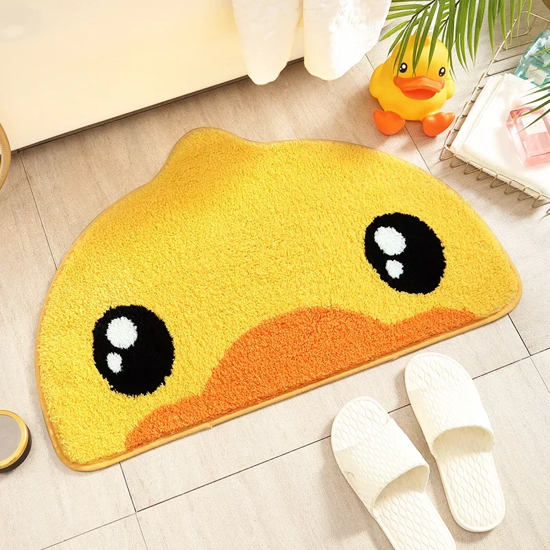 Yellow Duck Anti-Slip Rubber TPR Bathtub Mats Animal With Sucker Kid\'s Bathroom Carpet Shower Bath Mat Soft Massage Pad