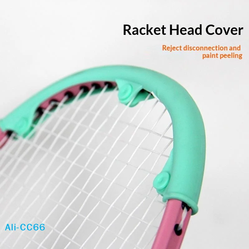 【C】2Pcs 19cm Badminton Racket Head Silicone Protection Strips, Prevent Wire Breakage Wear Resistant Waterproof Anti-Drop