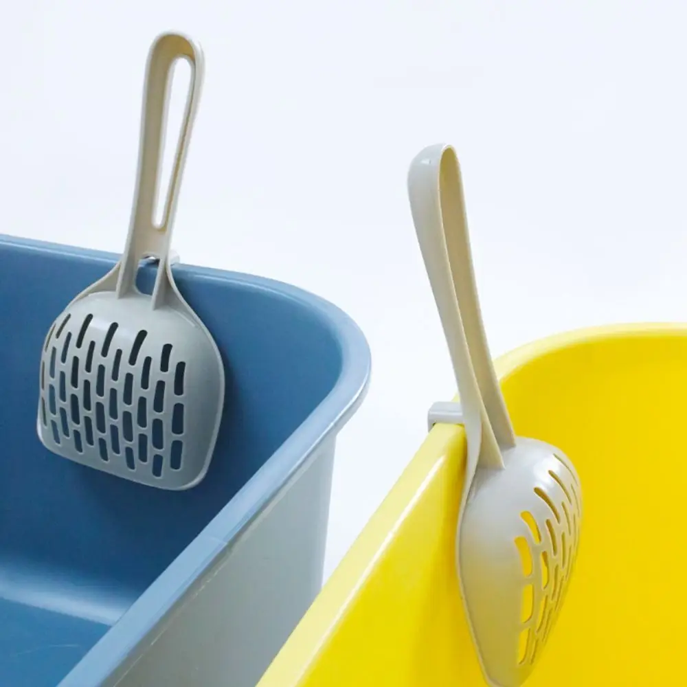 Plastic Cat Litter Scoop Durable Cat Litter Shovel Pet Poop Shovel  Kitten Toilet Clean Tools With Ergonomic Handle Cat Products