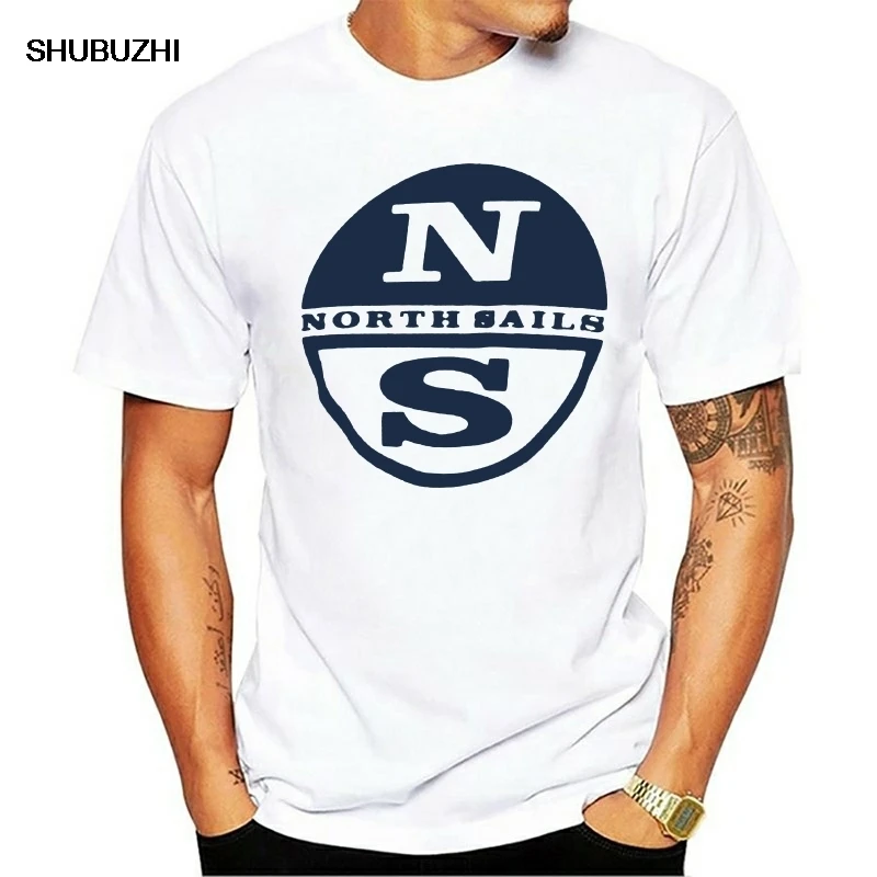 Men T shirt North Sails s Cotton Casual O-Neck Shirt funny t-shirt novelty tshirt women