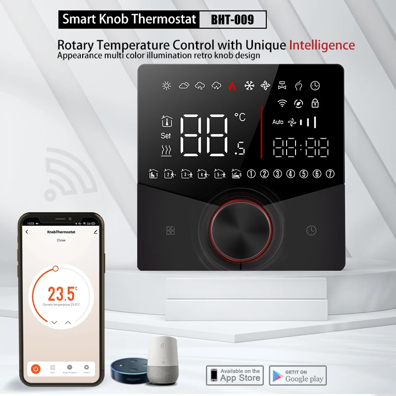 Zigbee/Wifi climatisation Thermostat ventilateur bobine unité maison refroidissement/chauffage tuyau régulateur de température Tuya contrôle de la vie intelligente