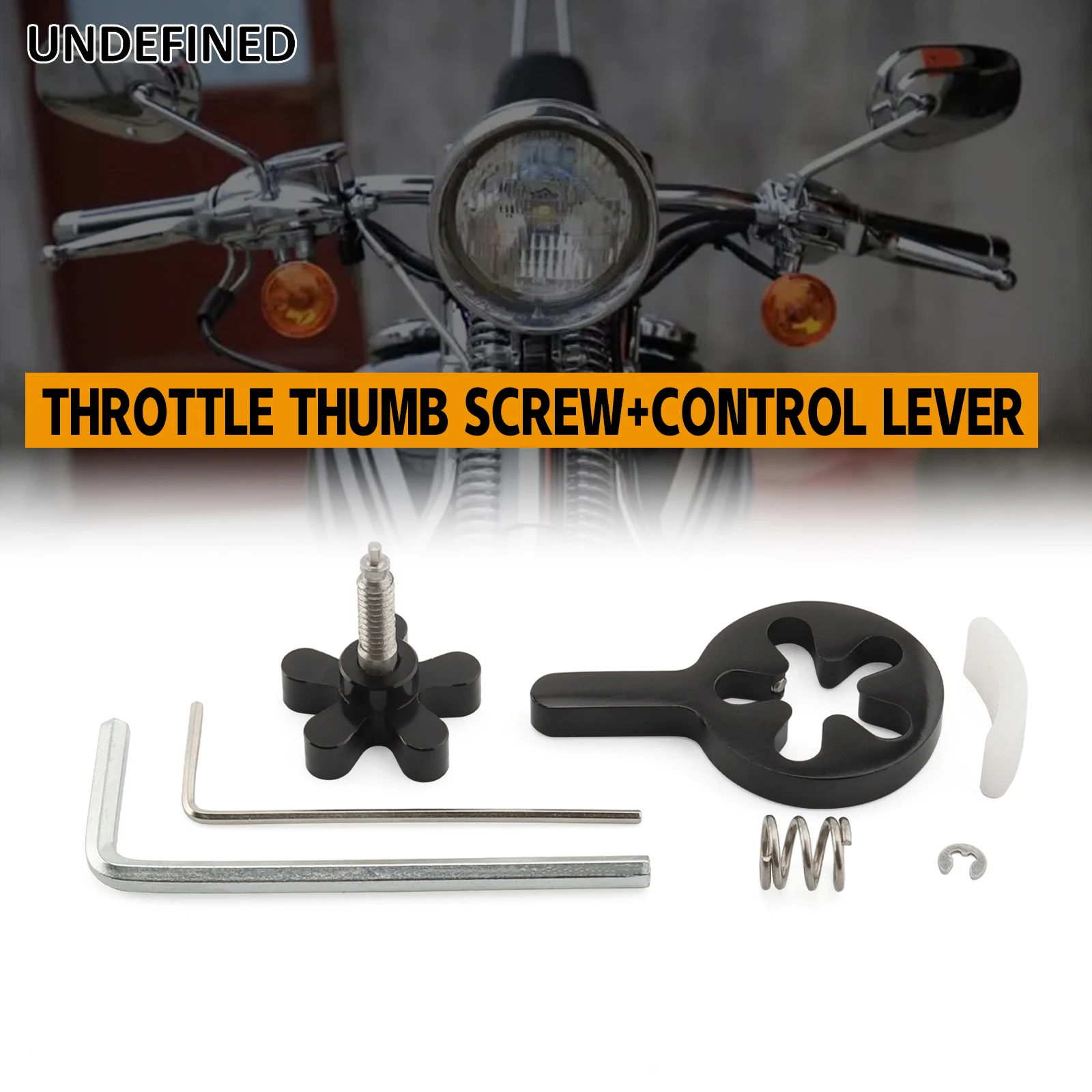 

Motorcycle Throttle Thumb Screw Control Lever Kit For Harley Touring Sportster Dyna Softail With Carburetor System 1974-2017