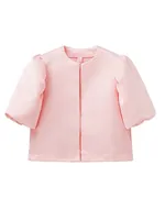 Round Neck Satin Solid Short Blouse Women Elegant Button Puff Short Sleeve New Fashion Shirt Chic Lady Street Shirts 2026 New 6