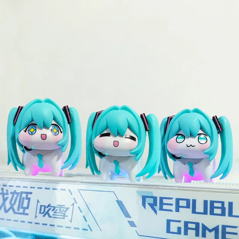

New Doro Hatsune Miku Figure Collectible Doll Anime Miku Statue Cartoon Character Model Car Desktop Decoration Birthday Gift