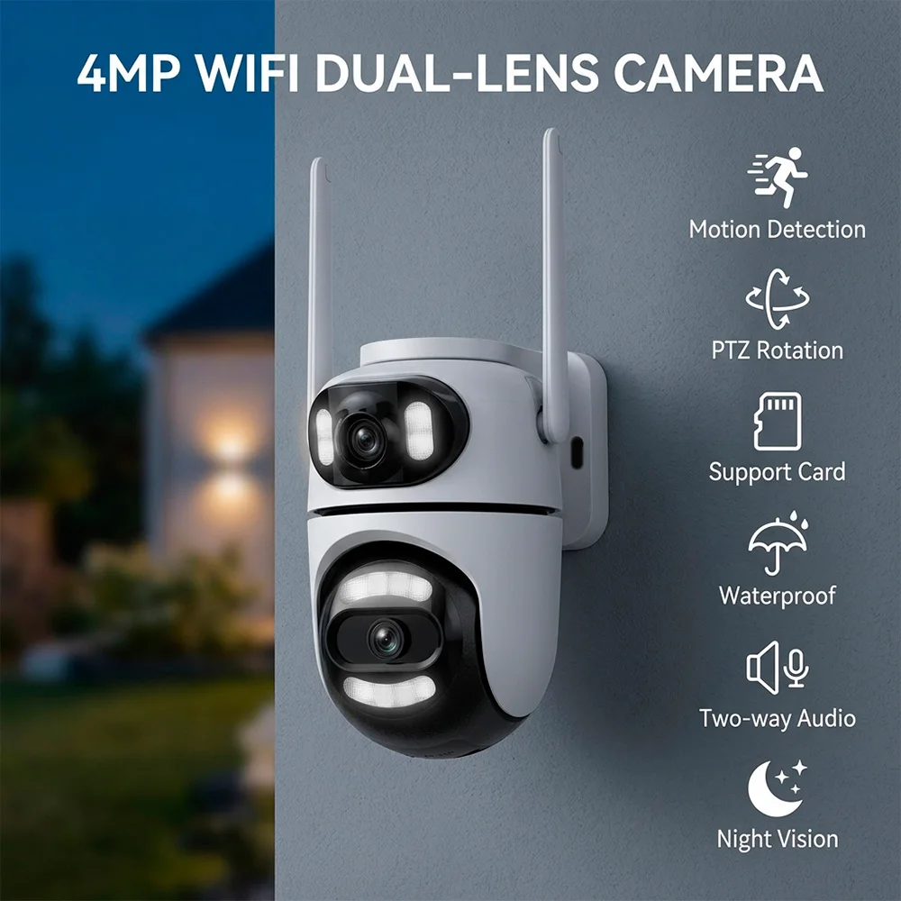 kerui-ワイヤレス4mp-wifi-ipカメラ-屋外用-デュアルレンズ-デュアルスクリーン-ホームセキュリティ-cctv-ビデオ監視-人間検知-icseeアプリ