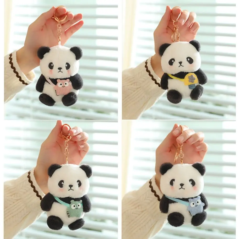 Creative Cartoon Panda Doll Plush Panda Pendant Bag Accessories Cute Plush Hangings Gift Hangings Ornament Bag Pendant