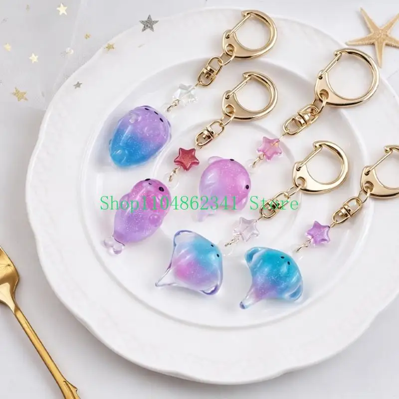 652F Small Craft Casting Mold for Resin Art, Ocean Animal Silicone Mold for Keychain Charms, Pendant Projects and Jewelry