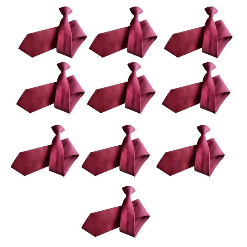 10pcs-quick-wear-clip-on-necktie-for-teens-and-adult-soft-polyester-yarn-button-neck-tie-school-uniform-family-gathering