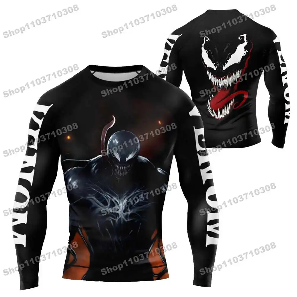 m19th Various mythical heroes Long Sleeve Jersey Beach Shirts Swimwear Diving Gym Shorts MMA BJJ Men Jiu Jitsu Fitness Sets