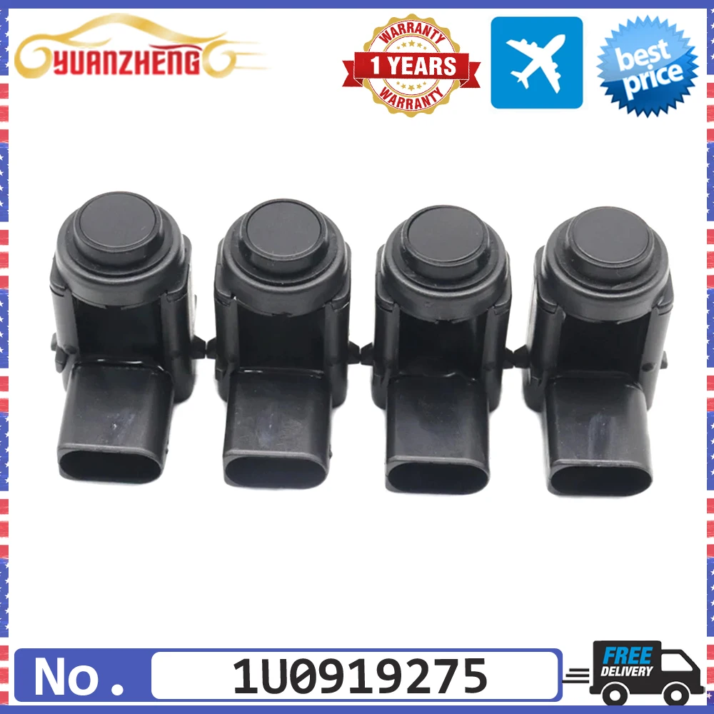 4pcs NEW PDC Parking Sensor Bumper Reverse Assist 1U0919275 For Volkswagen Golf Phaeton Touran Touareg For Skoda Seat Audi