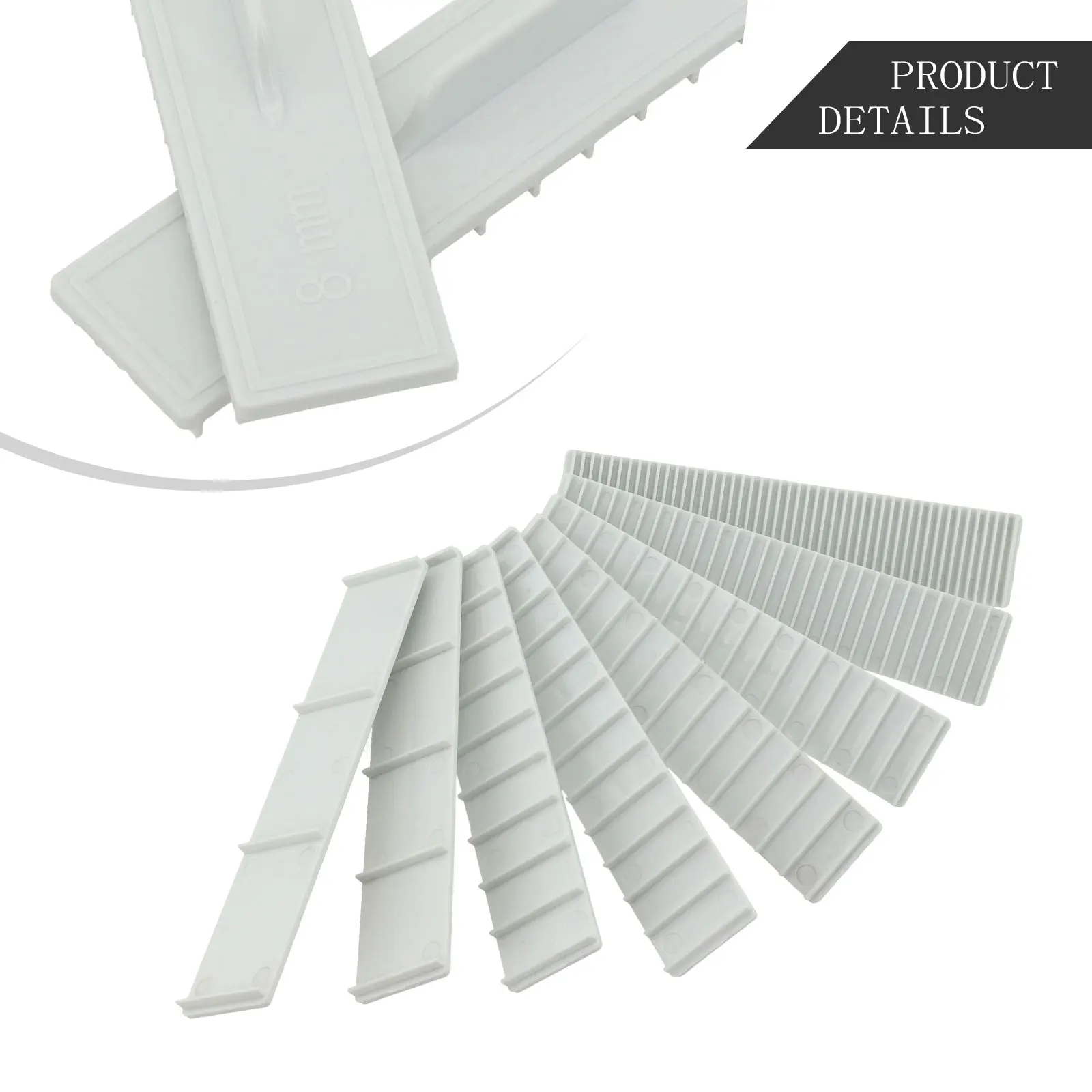 Precise Width Control with Biscuit Measuring Ruler Set Environmentally Friendly ABS Plastic 8pcs Scale Balance Set