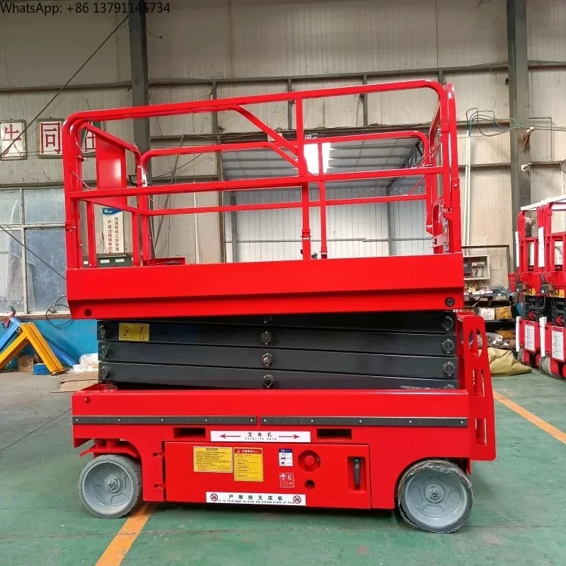 Customized Easy and Simple to Handle Aerial Work Platform Mini Electric Scissor Lift 6m Self Propelled Scissor Lifting Platform