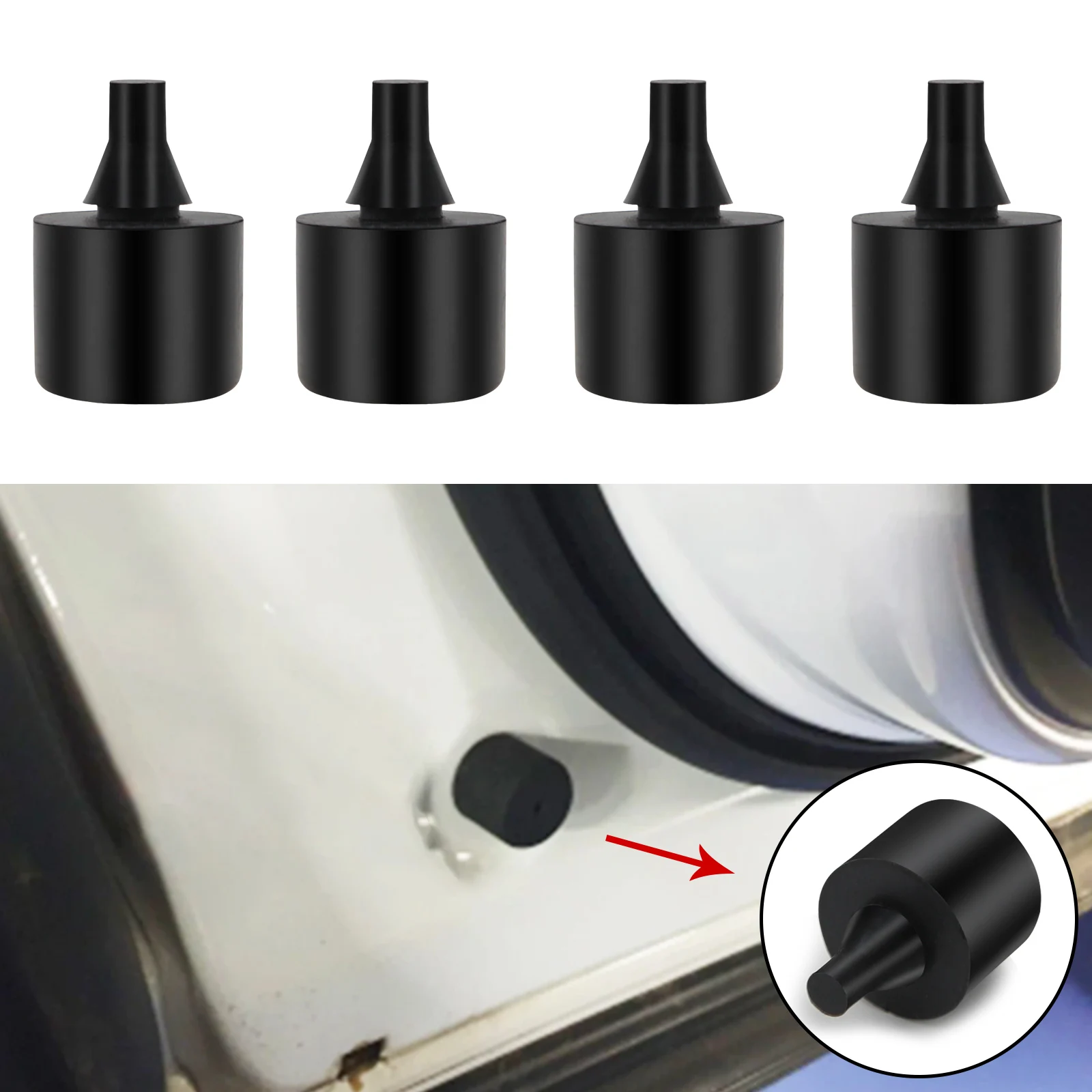 CFM500010 2/4/5X Door Bumper Stop Rubber Buffers For Land Rover LR2 LR3 LR4 Discovery 3 4 RANGE ROVER SPORT Freelander 2 2005-20 