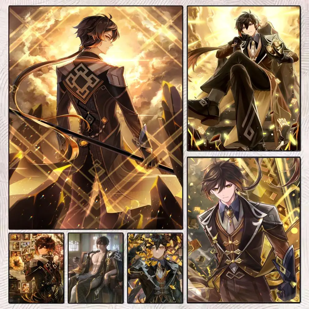 

Poster Sticker Self Adhesive For Office Home Movie Theater Wall Art Decor Fancy Gift Game Zhongli Cool