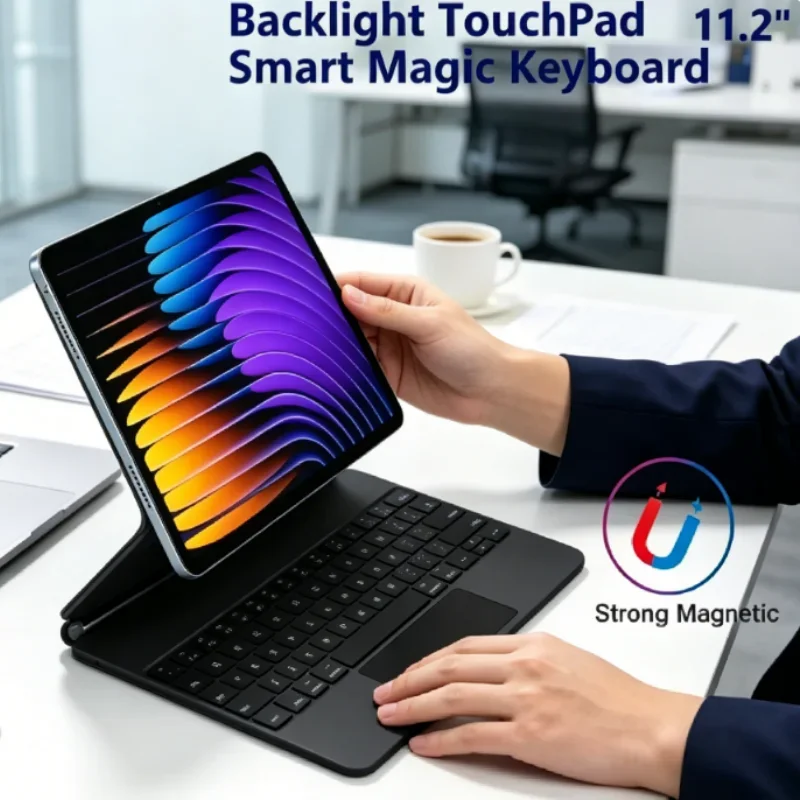 

Pad 7 Pro 11.2 Inch Tablet Case Smart Magic Keyboard Folio Spanish German Portable Cover