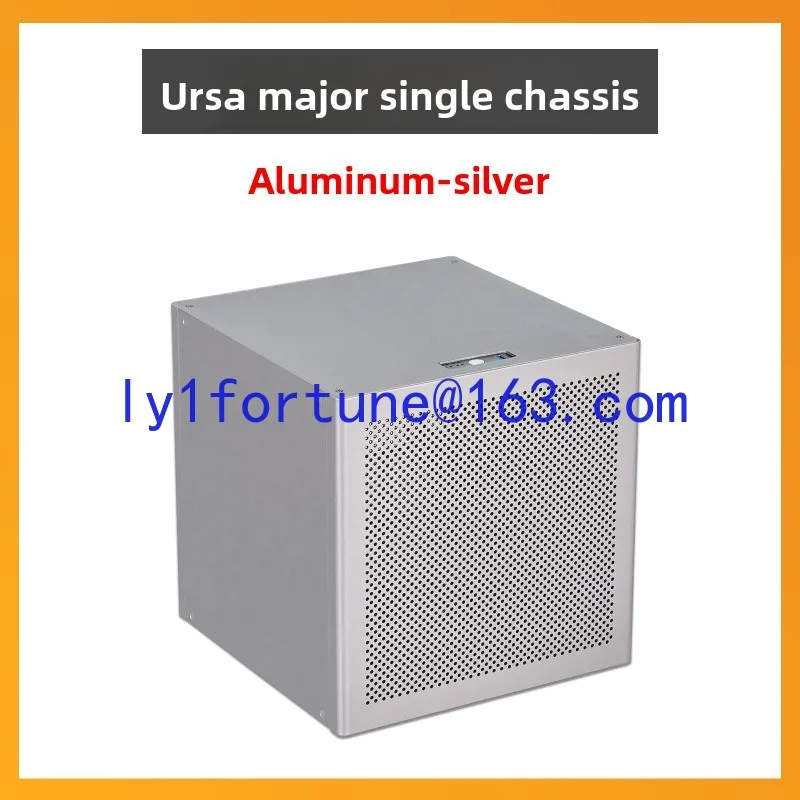 Auriga 6-disc NAS chassis 2mm anode aluminum MATX main board ATX power supply Flying Bull Black Synology UNRAID