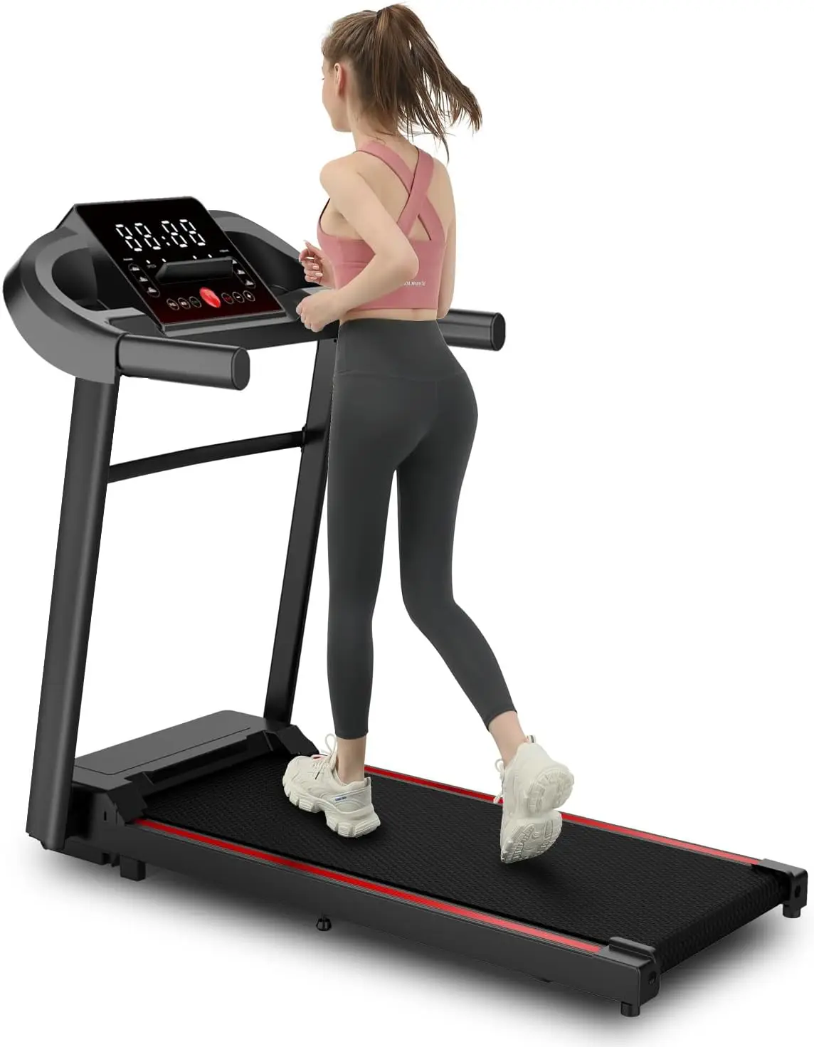 Treadmill 7.5 MPH, Quiet Treadmill for Home Use with Shock Absorption,16 Workout Modes, PortableTreadmill for Running Walking wi