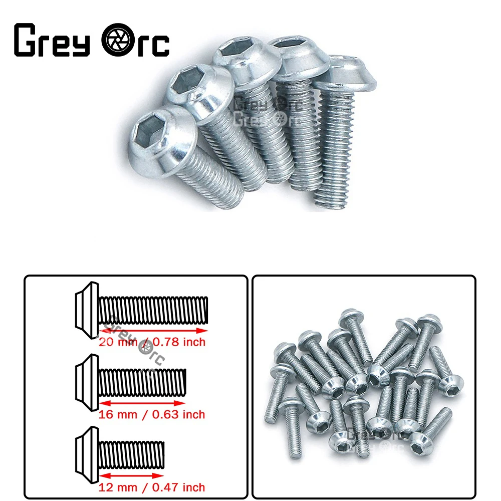 For Kawasaki Ninja300 Zx10R Zx6R Motorcycle Round Pan Head Hex Hexagon Socket Screw Stainless Steel Button Head Allen Screws
